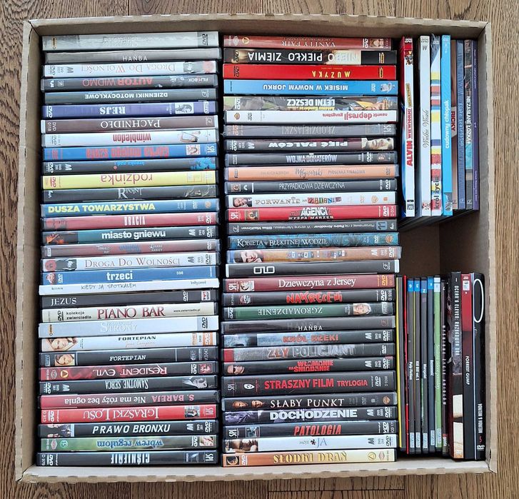 Super filmy na DVD - używane i nowe w folii - kolekcja 80 tytułów