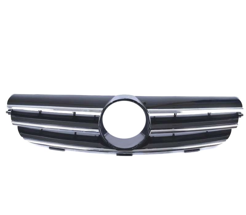 GRELHA FRONTAL MERCEDES CLK W209 02- LOOK SPORT PRETO CROMADO