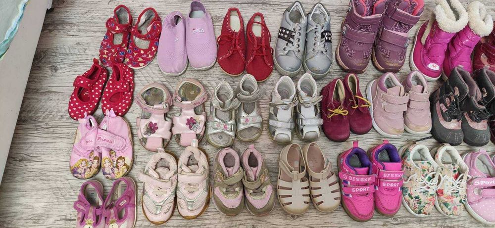 Набор обуви коробка, пакет обуви для девочки бу взуття