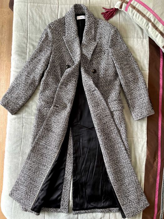 Casaco trespassado oversized Mango