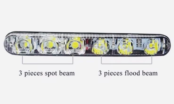 інші мото Денні ходові вогні Протитуманні фари 6LED ПТФ ДХО мото