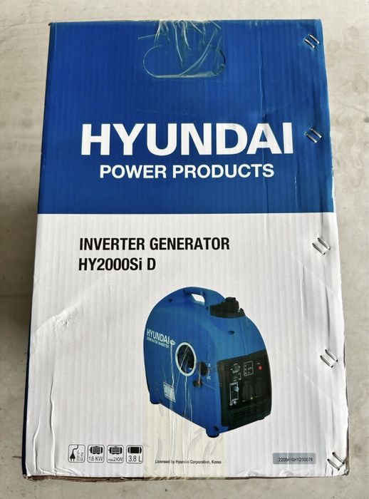 Генератор Hyundai hy2000 si хюндай інверторний тихий 2кВт инверторный