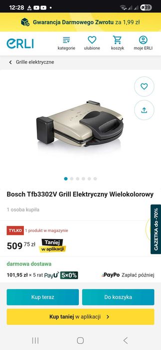 Grill elektryczny BOSCH