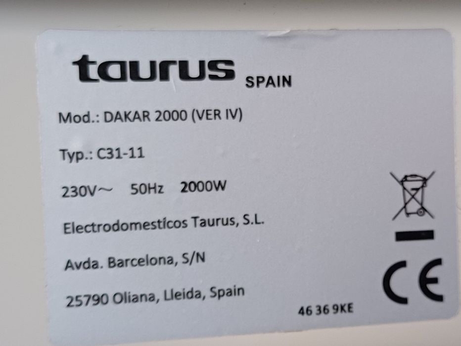 Aquecedor Óleo Taurus Dakar C31-11 Usado