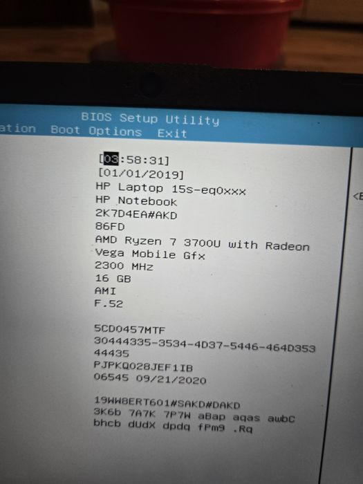 Laptop HP 15s ryzen 7