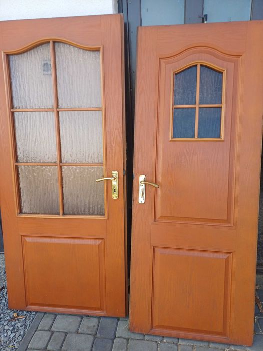 Drzwi 2 pary brazowe