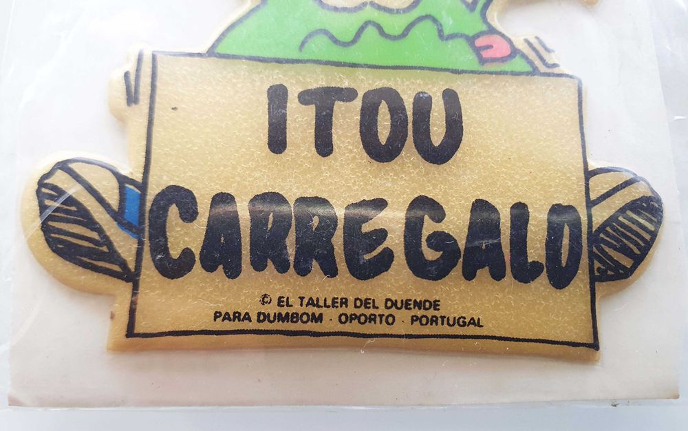 3 Antigos Autocolantes ~ "TOU" ~ Almofadados ~ Brindes Anos 80 ~ #3
