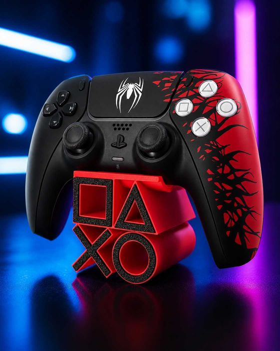Suporte Comando PS5 - Dualsense Red/Black (Limited Spiderman)