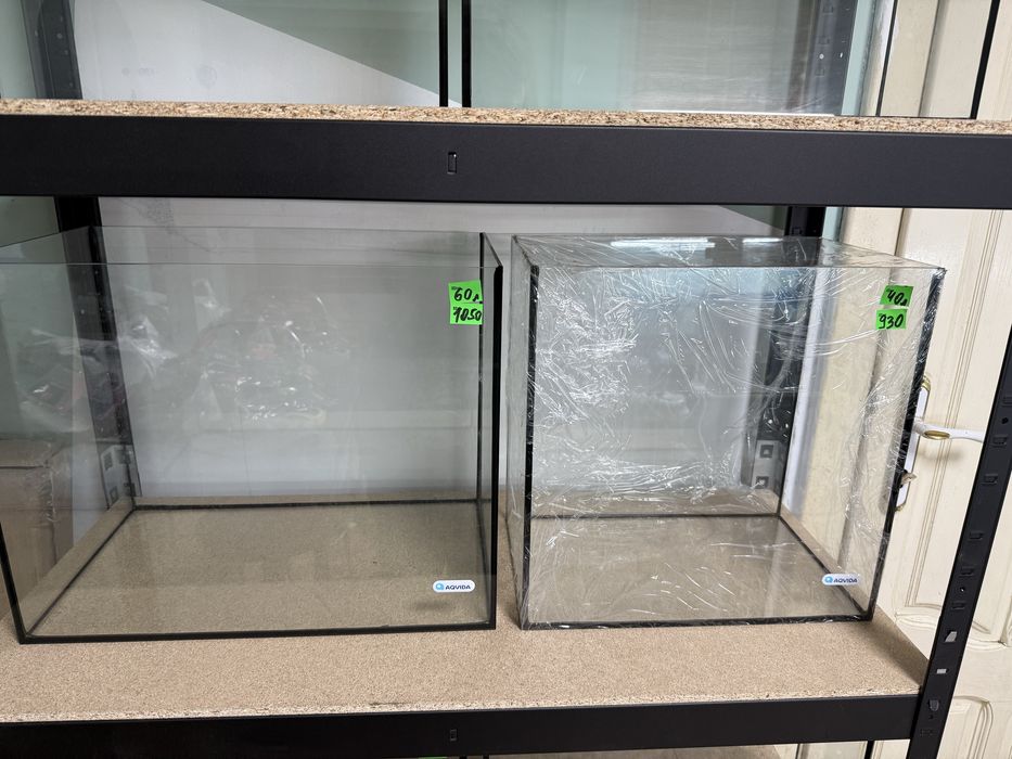 Нові акваріуми Aqvida від 3л до 90л в наявності, акваріумні колби