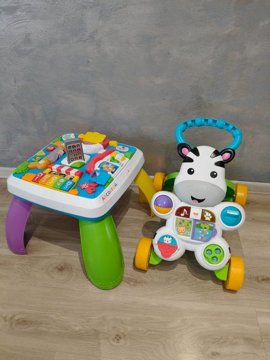 Fischer Price - chodzik zebra + stolik edukacyjny