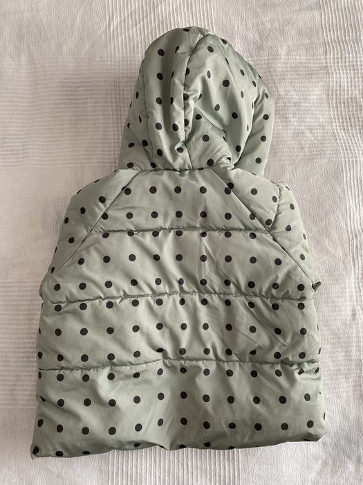 Kurtka zimowa w kropki zara 86