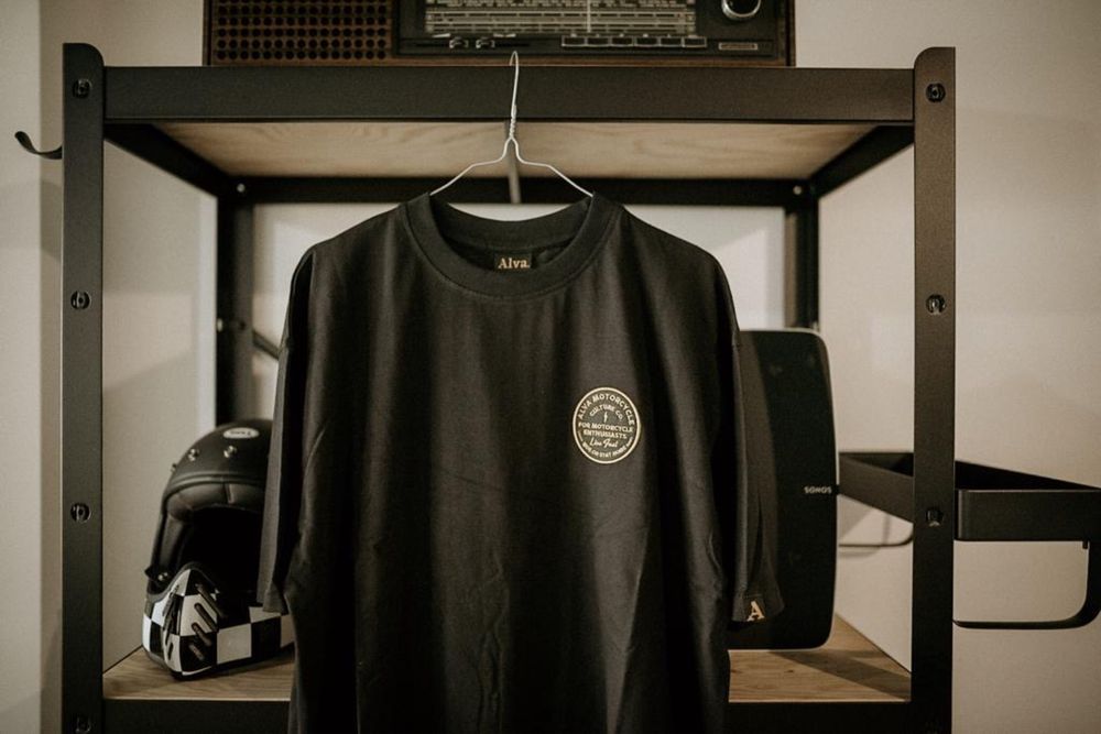 Tshirt Motard Alva Motorcycle - live fast