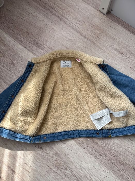 Дитяча утеплена джинсовка zara 98 см