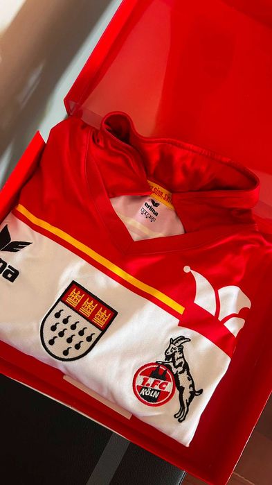 Camisola Oficial 1. FC Köln (Colónia) Erima – Size:M | Nova na Caixa