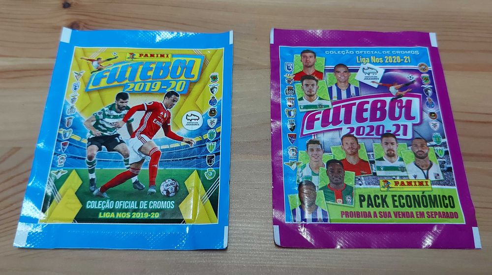 Lote 12 saquetas cromos fechadas Futebol 2011/12 até 2020/21 Panini