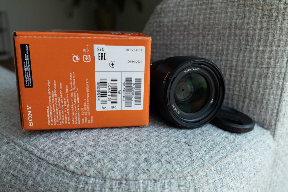 Objetiva Sony FE 35mm F1.8 – Excelente estado + caixa original