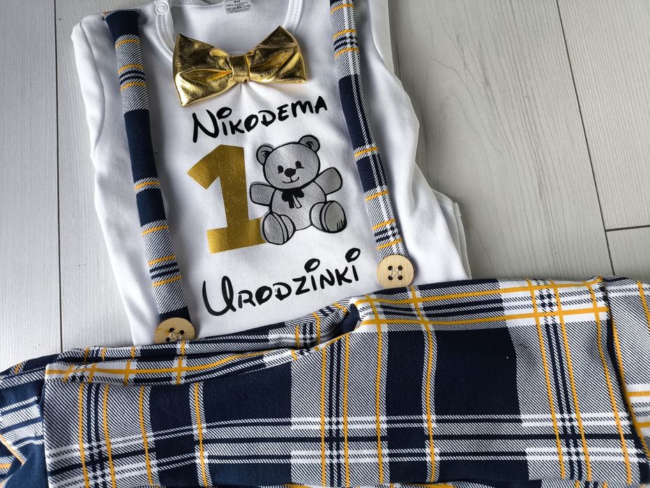 Komplet na pierwsze urodziny chłopca safari ale szok mam już rok
