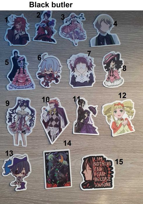 Stickers anime e manhwa BL, yaoi, Given, Jinx, Ghost nocturne