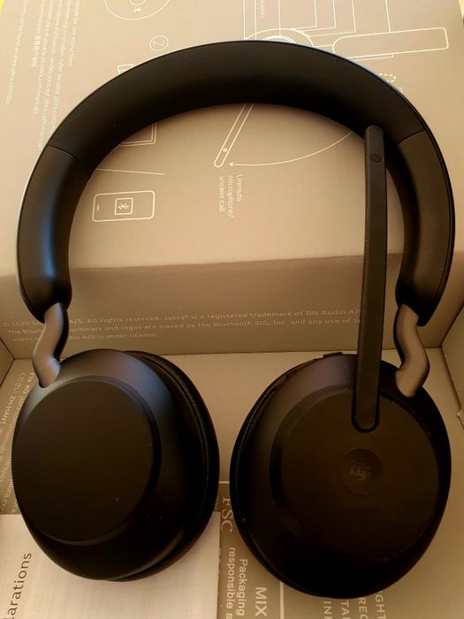 Słuchawki nauszne JABRA Evolve 2 65 czarne  - jak NOWE
