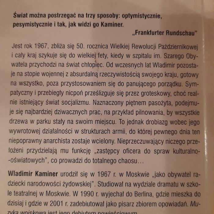 Wladimir Kaminer Muzyka wojskowa