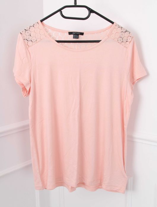 Różowa bluzka damska z krótkim rękawem Esmara S