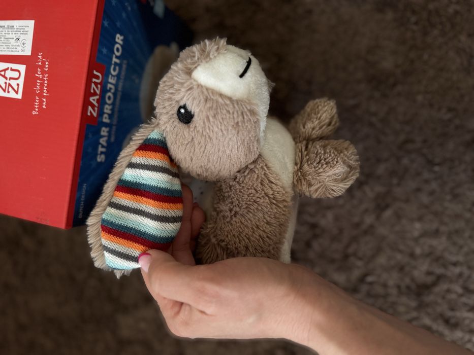 Нічник проектор зоояге небо з мелодіями Chicco ZAZU "Кролик Ruby"