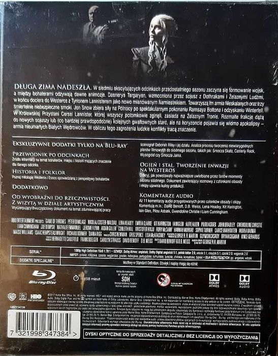 Gra o Tron - Sezon 7 (SteelBook) (3 Blu-ray) Nowy Folia