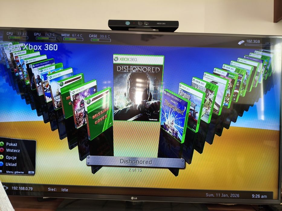 Xbox360 2pady kinect