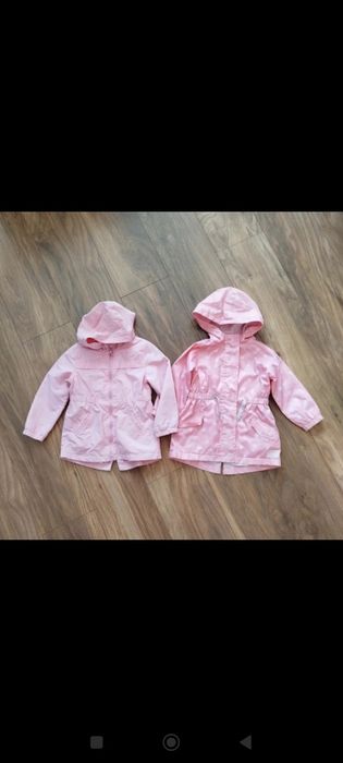 Kurtki wiosenne 2 sztuki 98cm