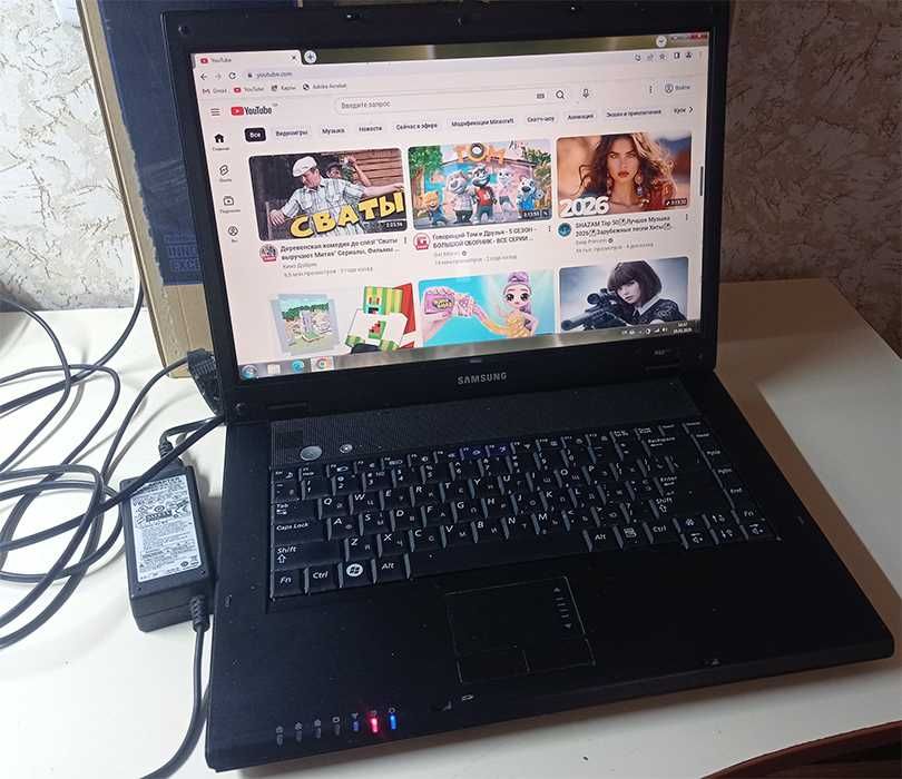 Ноутбук Samsung R60+ 15,4" intel T8100 2ядра/2GB RAM/SSD 128GB/Win 7