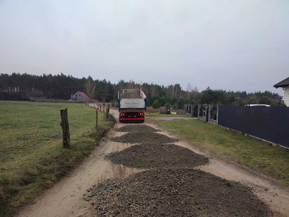 Usługi równiarką drogową
