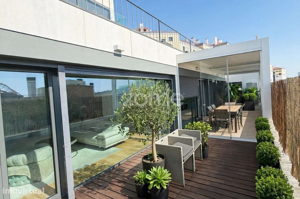 T3 com Terraço, Mobilado e Equipado - Urbanização Benfica Stadium
