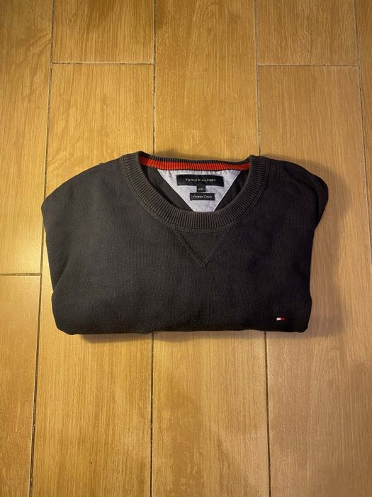 Granatowy Sweter Tommy Hilfiger | Premium Cotton XXL