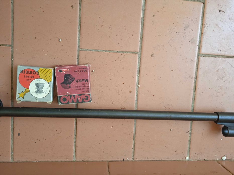 Pressão de Ar Carabina 5.5 mais 22 caixas de chumbos