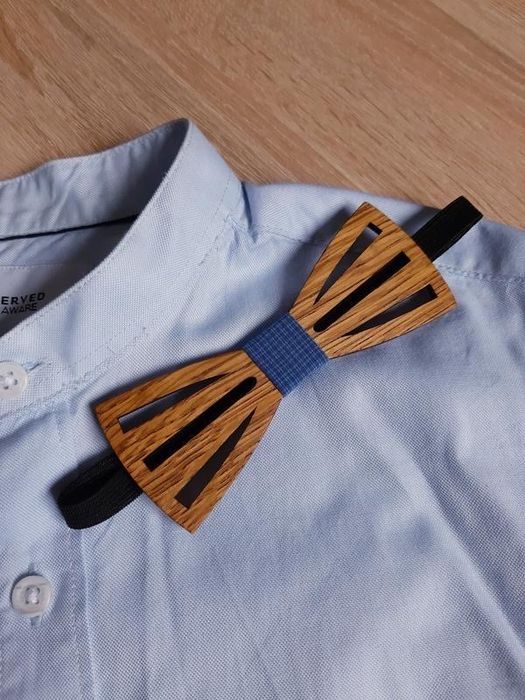 Дерев'яний метелик бабочка на резинці з дерева до сорочки