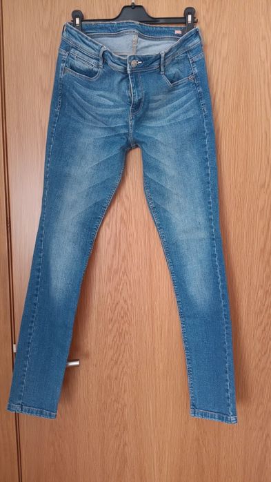 Calças de ganga azuis