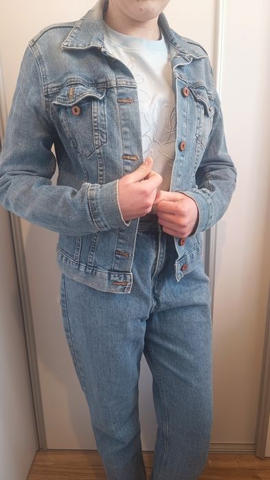 Kurtka Jeansowa H&M L.O.G.G. Rozmiar 36 S bawełna