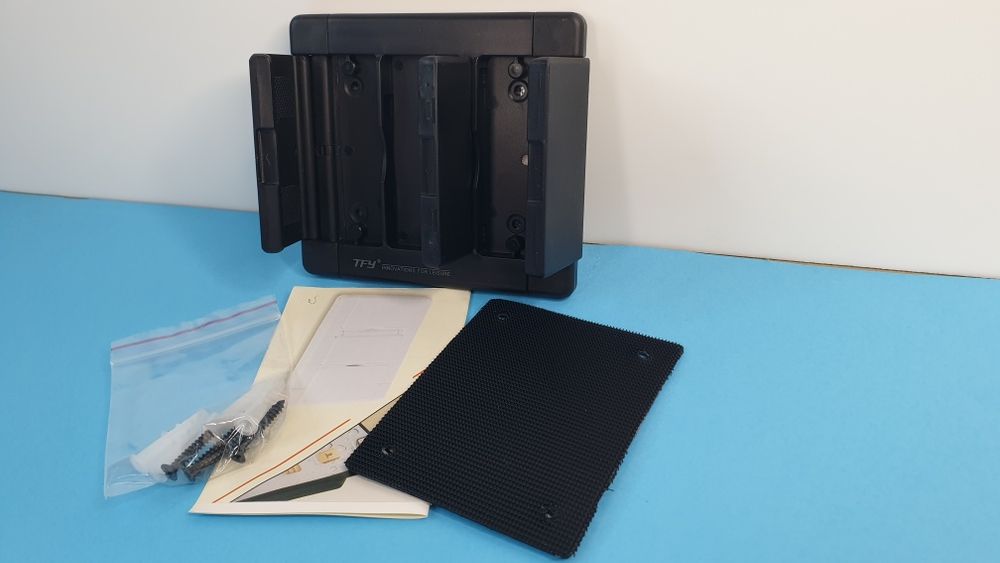 Uchwyt ścienny do tabletów smartfonów uniwersalny, Czarny