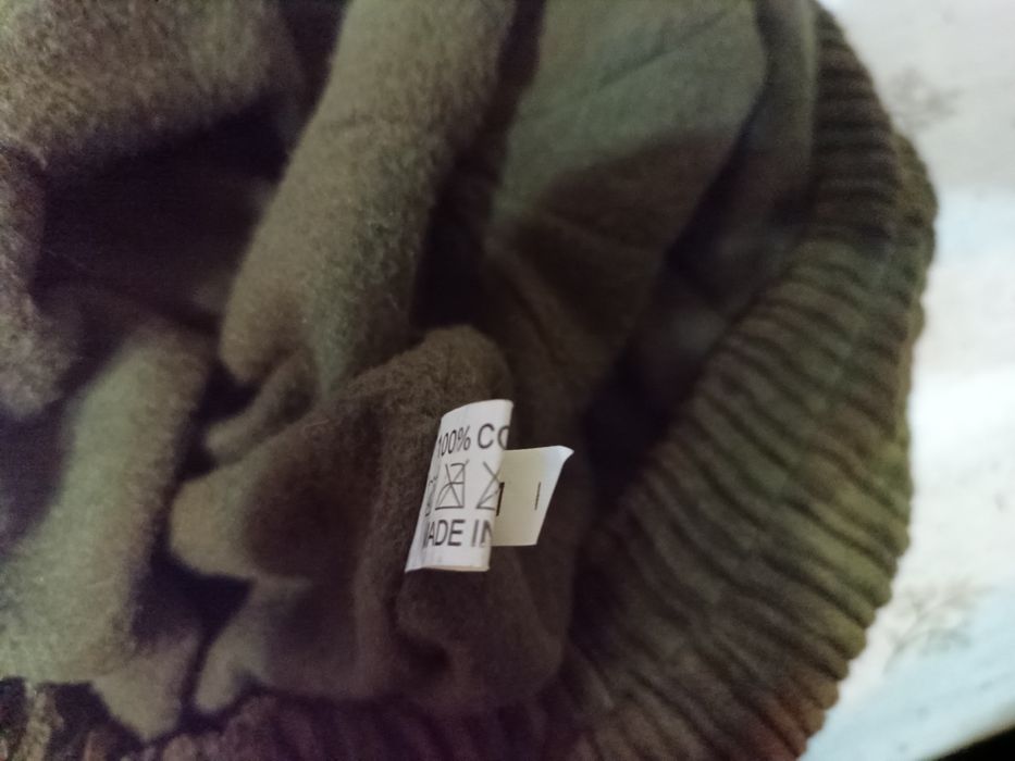 Stylowy Kaszkiet / Bosmanka – Sztruks Olive – 100% Bawełna
