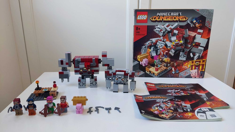LEGO Minecraft 21163 Bitwa o czerwony kamień Pisz •