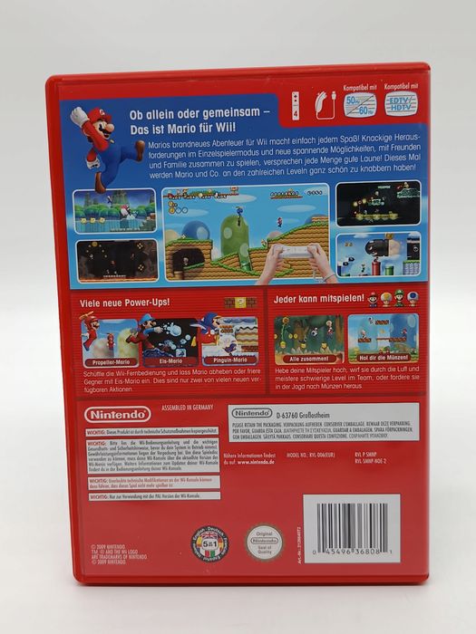 new super mario bros nintendo wii pudełkowa