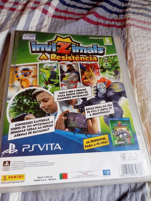 Jogo de cartas colecionáveis InviZimals psvita.