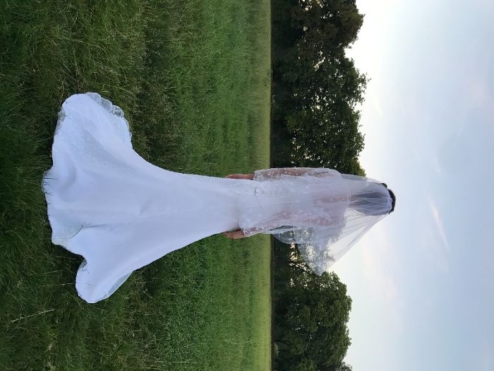 Suknia ślubna + welon, halka i bolerko rozmiar 36/38