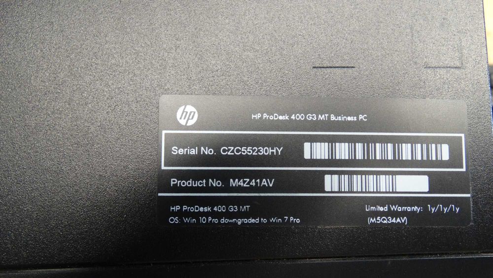 Oryginalny komputer HP na i5