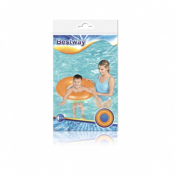 Nowe Koło do pływania neon 76 cm pomarańczowe