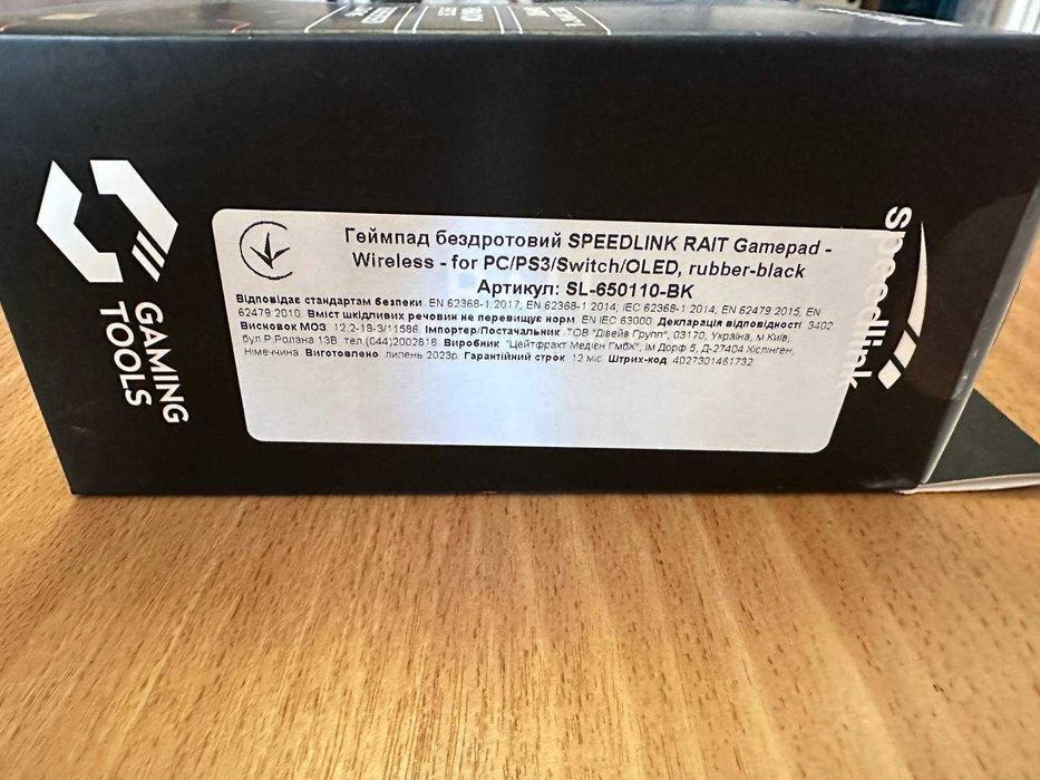 Геймпад безпровідний, джойстик, Wireless - for PC/OLED/PS SL-650110-BK