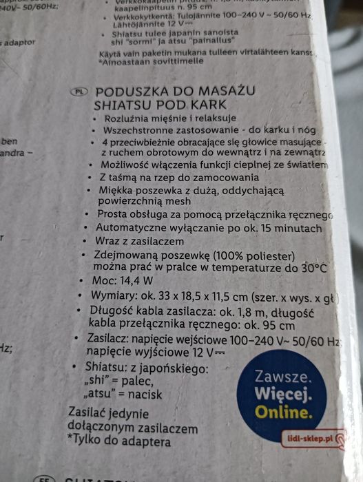 Masażer Shiatsu Silvercrest