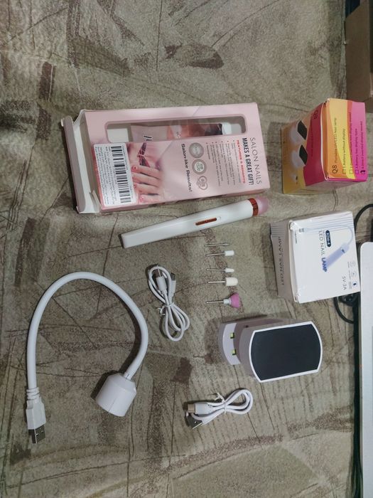 Инструменты для маникюра. Бормашинка/ дремель ультрафиолет лампы