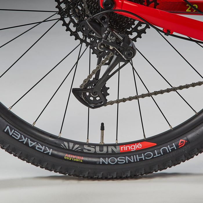 Bicicleta BTT Cross Country XC 120 Quadro Alumínio Vermelho