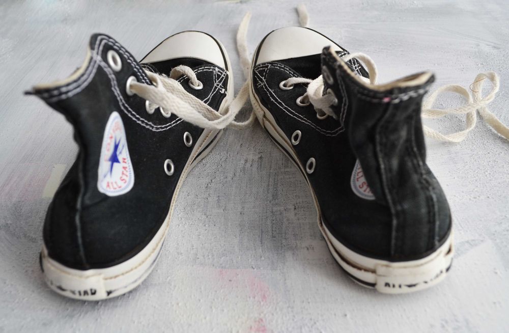 Trampki dziecięce Converse r. 33 czarne conversy czarne wysokie